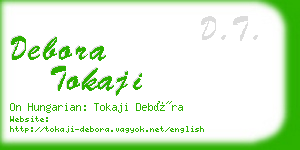 debora tokaji business card